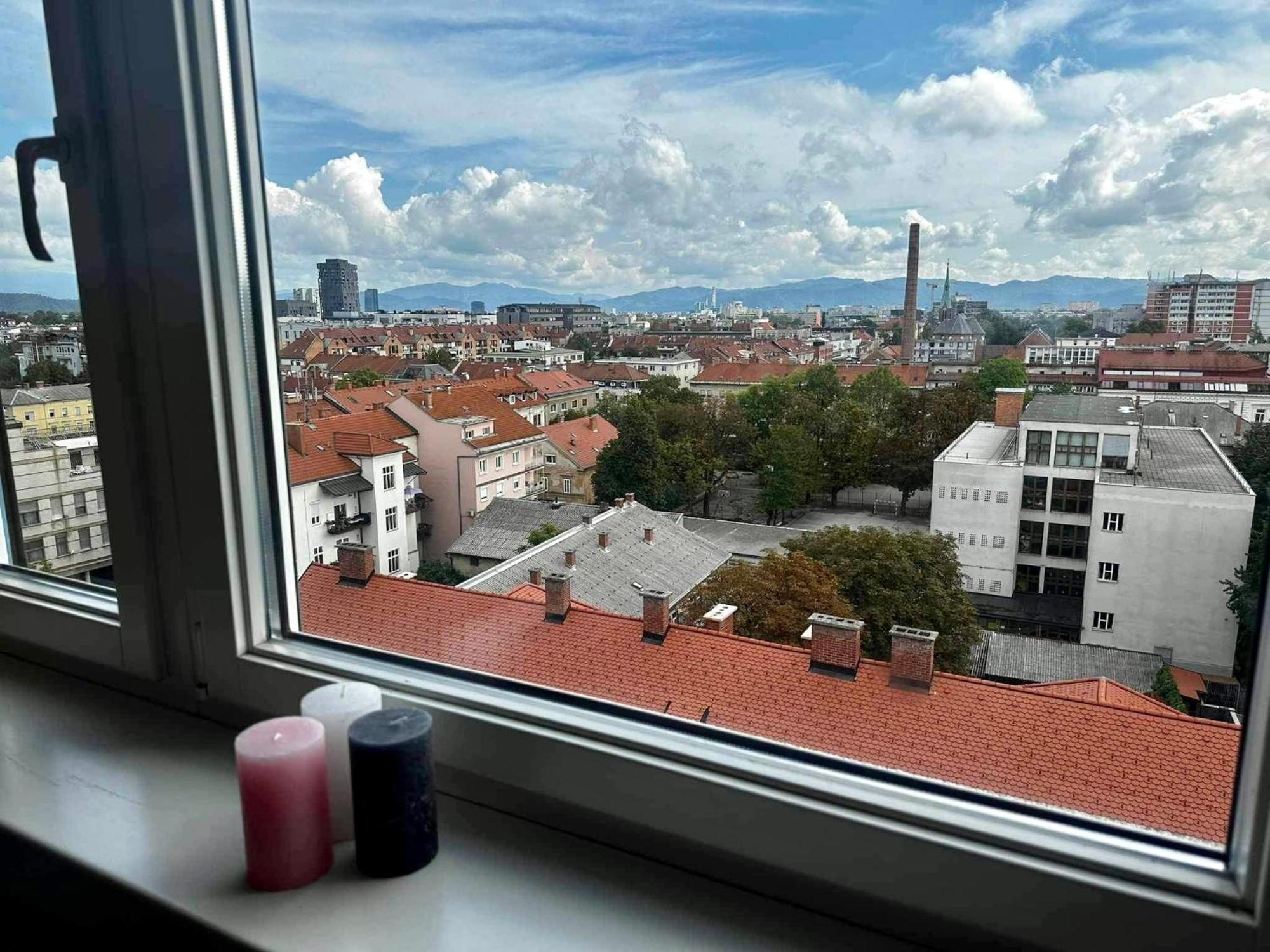 Appartamento Ljubljana Center With A Castle View, Parking Esterno foto